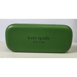 NEW KATE SPADE GREEN BLACK SMALL AUTHENTIC SUNGLASSES EYEGLASSES CASE ONLY Lux